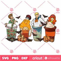 Scoobi Doo Halloween PNG, Halloween Coffee PNG , Horror Fall Coffee PNG