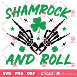 Shamrock And Roll SVG stPatricks Day SVG