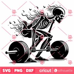 Skeleton Deadlift SVG Gym SVG