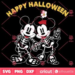 Skeleton Disney Happy Halloween SVG Skeleton Custume Halloween SVG