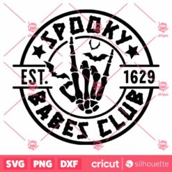 Spooky Babes Club SVG Halloween SVG