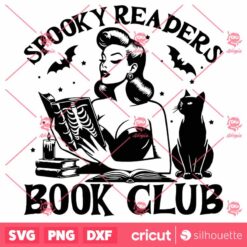 Spooky Readers Book Club SVG Halloween Bookish SVG