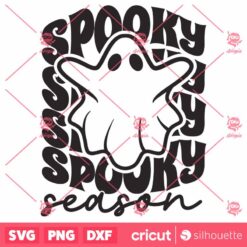 Spooky Season SVG, Halloween SVG, Halloween Shirt SVG, Spooky Vibes SVG, Retro Halloween SVG, Ghost SVG, Spooky SVG