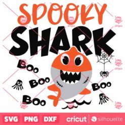 Spooky Shark SVG Halloween Shark SVG