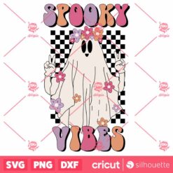 Spooky Vibes Retro SVG Spooky Vibes SVG