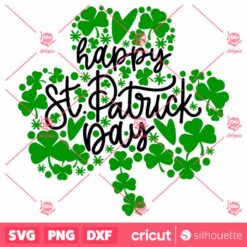 St Patrick Day Shamrocks SVG, St Patricks Day SVG, Shamrock