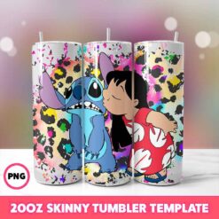 Stitch Movie Tumbler Wrap, Disney Tumbler Wrap 102, 20oz Skinny