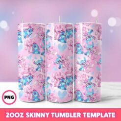 Stitch Movie Tumbler Wrap, Disney Tumbler Wrap 13, 20oz Skinny T