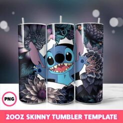 Stitch Movie Tumbler Wrap, Disney Tumbler Wrap 19, 20oz Skinny T