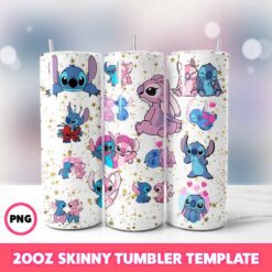 Stitch Movie Tumbler Wrap, Disney Tumbler Wrap 31, 20oz Skinny T