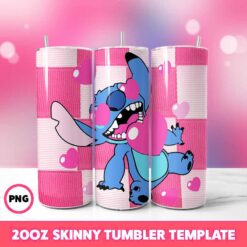 Stitch Movie Tumbler Wrap, Disney Tumbler Wrap 53, 20oz Skinny T