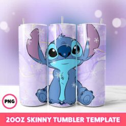 Stitch Movie Tumbler Wrap, Disney Tumbler Wrap 65, 20oz Skinny T