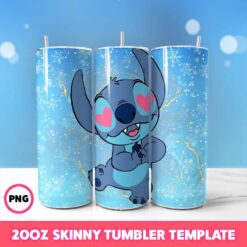 Stitch Movie Tumbler Wrap, Disney Tumbler Wrap 67, 20oz Skinny T