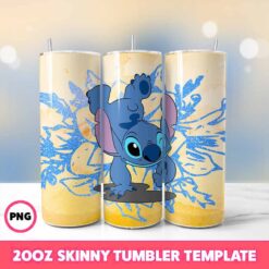 Stitch Movie Tumbler Wrap, Disney Tumbler Wrap 73, 20oz Skinny T