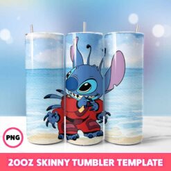 Stitch Movie Tumbler Wrap, Disney Tumbler Wrap 75, 20oz Skinny T