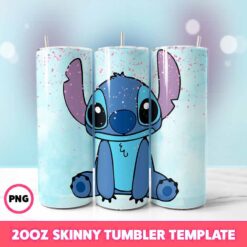 Stitch Movie Tumbler Wrap, Disney Tumbler Wrap 91, 20oz Skinny T