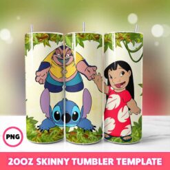 Stitch Movie Tumbler Wrap, Disney Tumbler Wrap 94, 20oz Skinny T