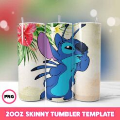 Stitch Movie Tumbler Wrap, Disney Tumbler Wrap 96, 20oz Skinny T