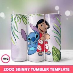 Stitch Movie Tumbler Wrap, Disney Tumbler Wrap 97, 20oz Skinny T