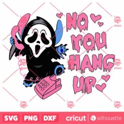 Stitch Scream No You Hang Up SVG Stitch SVG