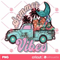 Summer Vibes PNG Summer Truck PNG