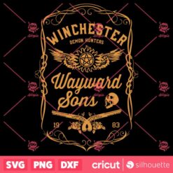 Supernatural SVG Winchester Brothers SVG