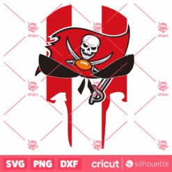 Tampa Bay Buccaneers Skull SVG