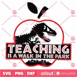 Teaching Is A Walk In The Park Logo SVG Nets SVG