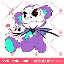 Teddy Bear X Jack Skellington And Zero SVG Teddy Bear SVG