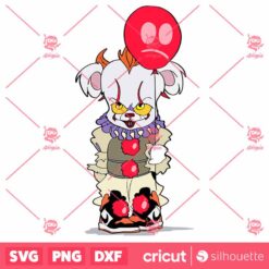 Teddy Bear X Pennywise SVG Teddy Bear SVG