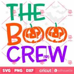 The Boo Crew SVG Halloween Funny GhostFor Kids T Shirt SVG