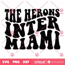 The Herons Inter Miami SVG Soccer Team Fans T Shirt Digital Design SVG