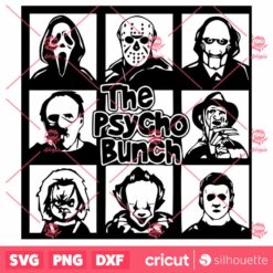 The Psycho Bunch SVG Halloween SVG