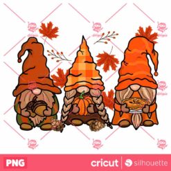 Three Gnome Fall PNG Sublimation