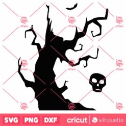 Tree And Skeleton Halloween Halloween SVG Horror SVG