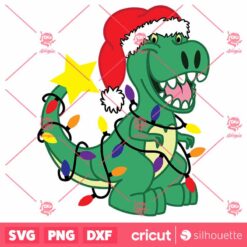 Tree Rex SVG Christmas SVG