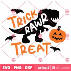 Trick Pawr Treat SVG Dinosaurus Halloween SVG