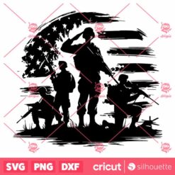 US Soldier SVG, Veteran Soldier SVG, American Troops SVG, Army SVG, Military SVG, USA Flag SVG