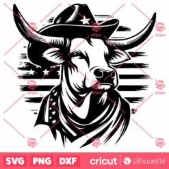 USA Cow Farm SVG, File Us Cow SVG, Farmer SVG, Farm Animal SVG, Cow SVG, Family Farm SVG, Cutting File Cow Head SVG