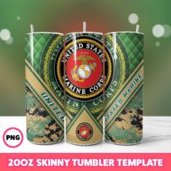 United States Marine Tumbler Wrap, 20oz Tumbler Wrap