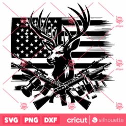 Usa Deer Head SVG Deer Hunting SVG