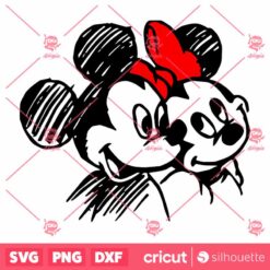 Valentine Cute Disney Mickey Minnie SVG