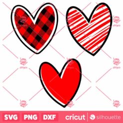 Valentine Hearts SVG Love Valentine Design SVG