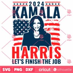 Vintage Kamala Harrislets Finish The Job SVG