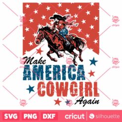 Vintage Make America Cowgirl Again SVG