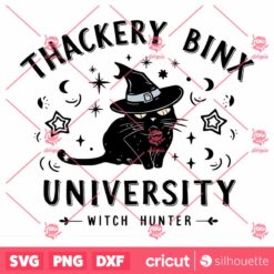 Vintage Thackery Binx University Witch Hunter SVG