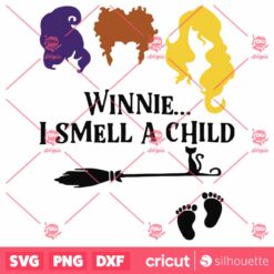 Winnie I Smell A Child Witch SVG Halloween SVG