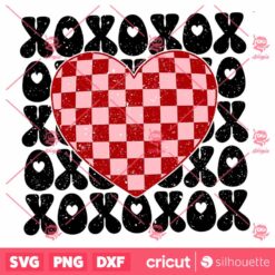 Xoxo SVG, Xoxo Valentine Vector Design Valentine SVG, Valentine Day SVG, Valentine SVG, Retro Valentine SVG