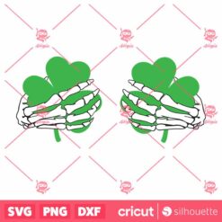 stPatricks Day Skeleton Hands SVG Shamrock Boobs SVG