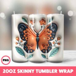 Animals 9 Tumbler Wrap, 20oz Skinny Tumbler Wrap